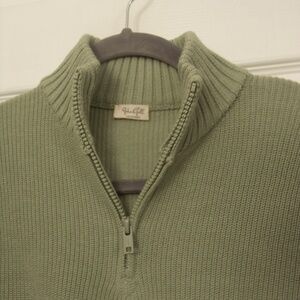 PACSUN John Galt Cropped 1/4 Zip Knit Sweater S/M Women’s Junior Pullover Top